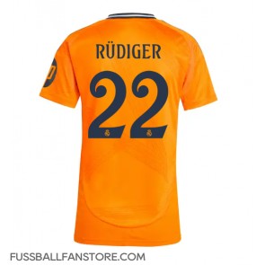 Real Madrid Antonio Rudiger #22 Replik Auswärtstrikot Damen 2024-25 Kurzarm